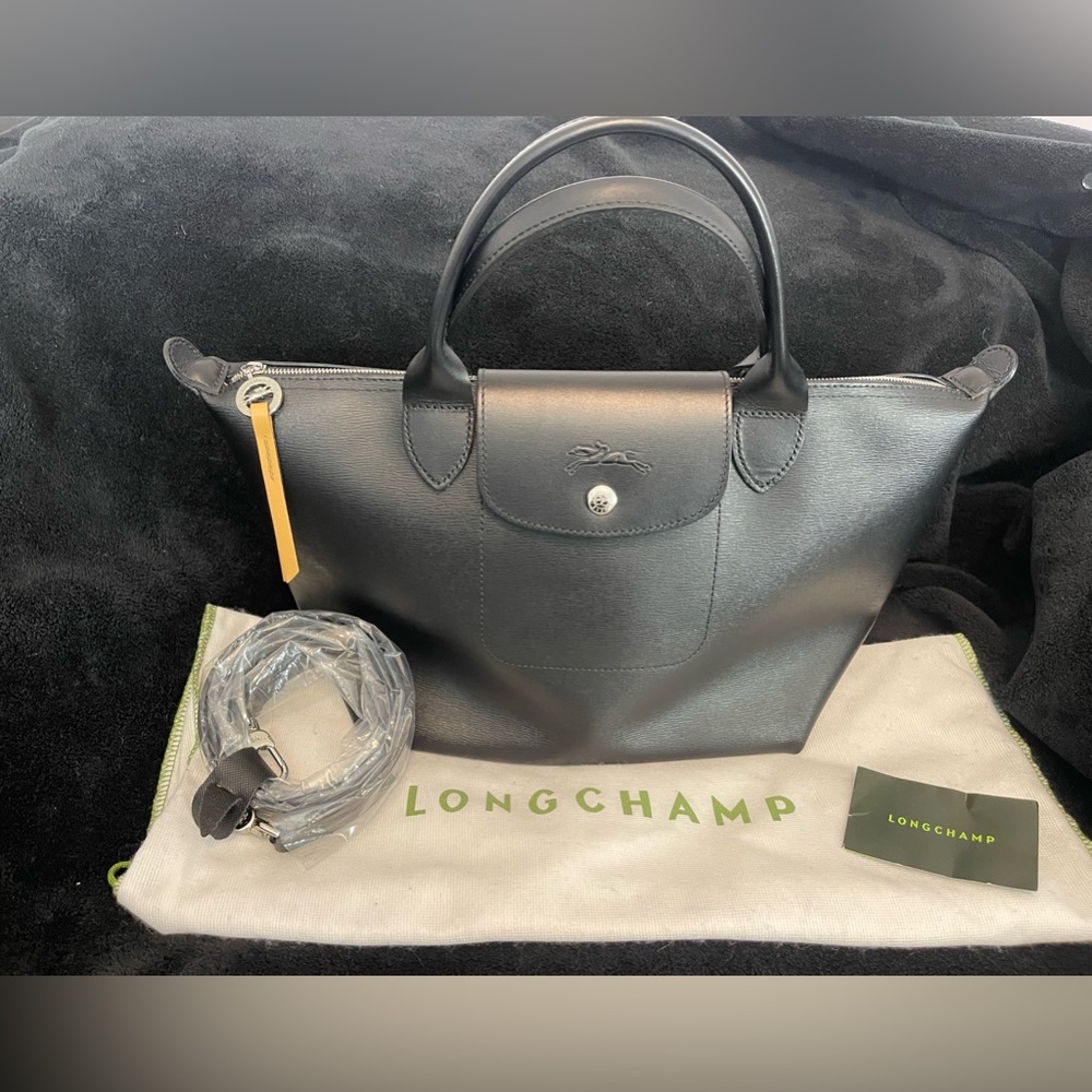 NEW* Longchamp Small Le Pilage City Top Handle Tote Bag w/ Removable Strap